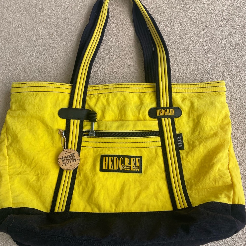 Hedgren Yellow & Black Tote Bag